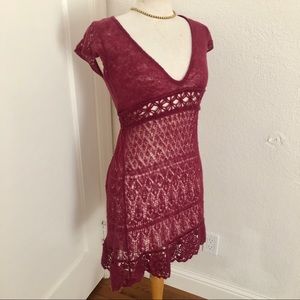 EUC Free People Knit Lace Dress Size S